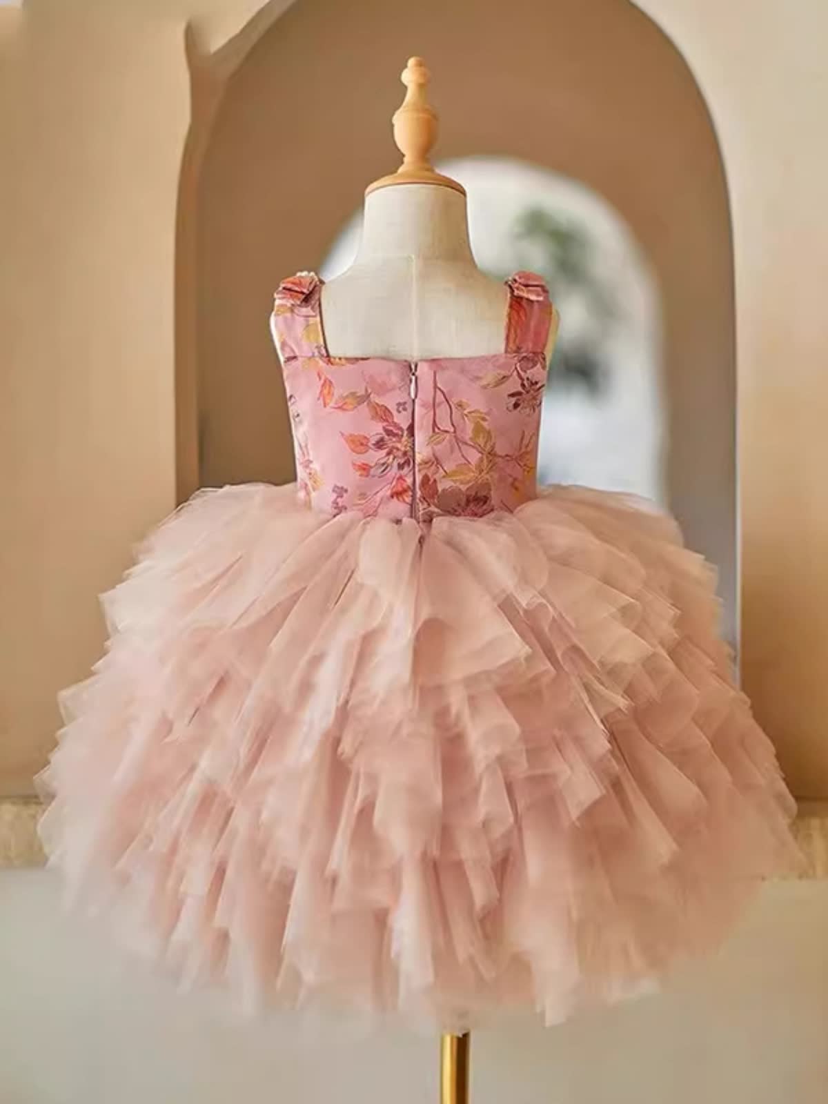 Mesh Beading  Bow Sleeveless Short Dresses - image 4
