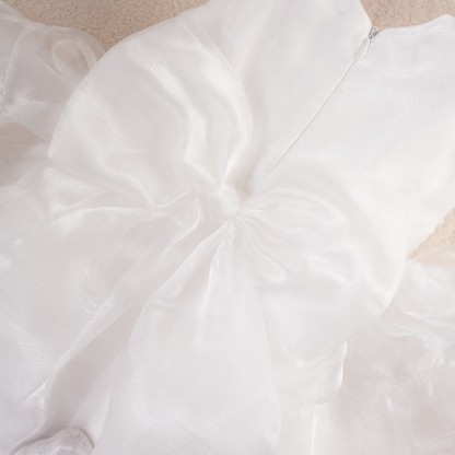 Organza Imitation Pearls Beaded Loose Midi Dresses - image 6