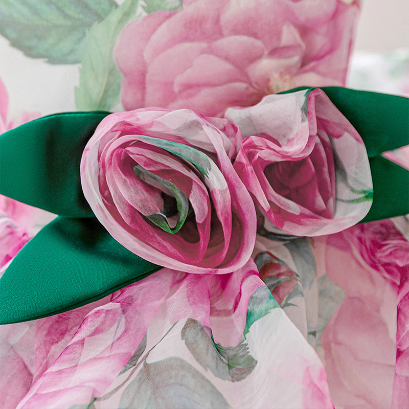 Organza Rosette Sleeveless Midi Dresses - image 5