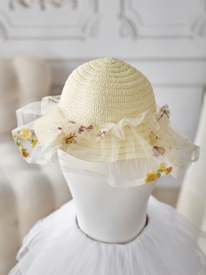 Mesh Rosette Sleeveless Midi Dresses With Hat And Wing - image 16