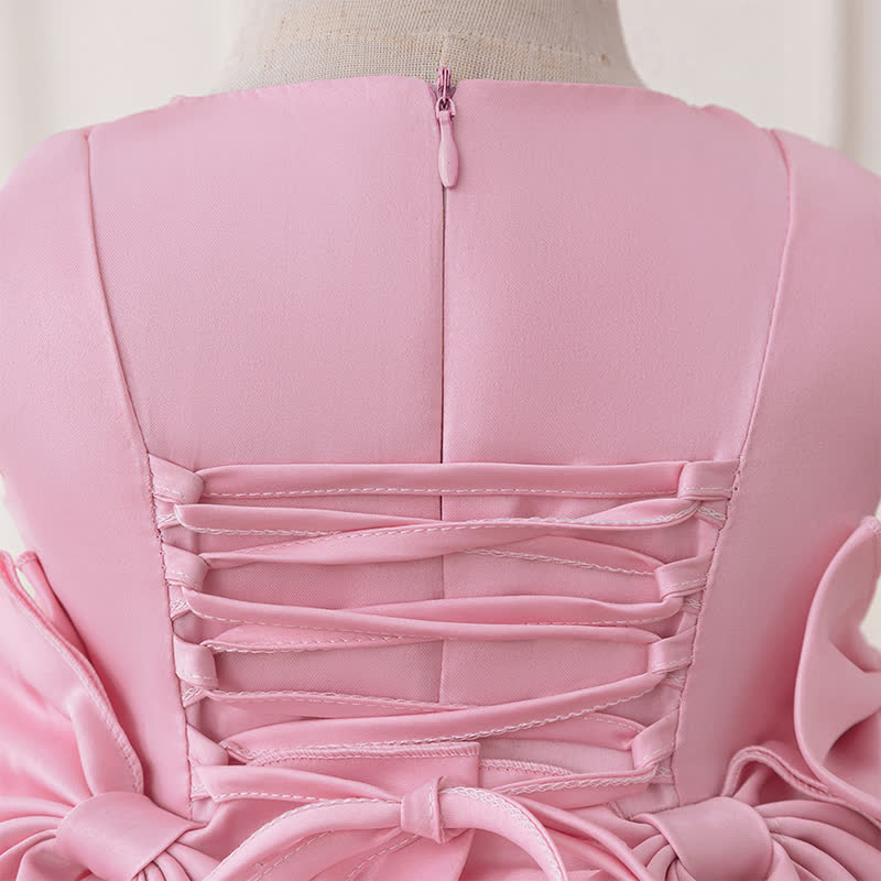 Satin Bow Sleeveless Midi Dresses - image 5