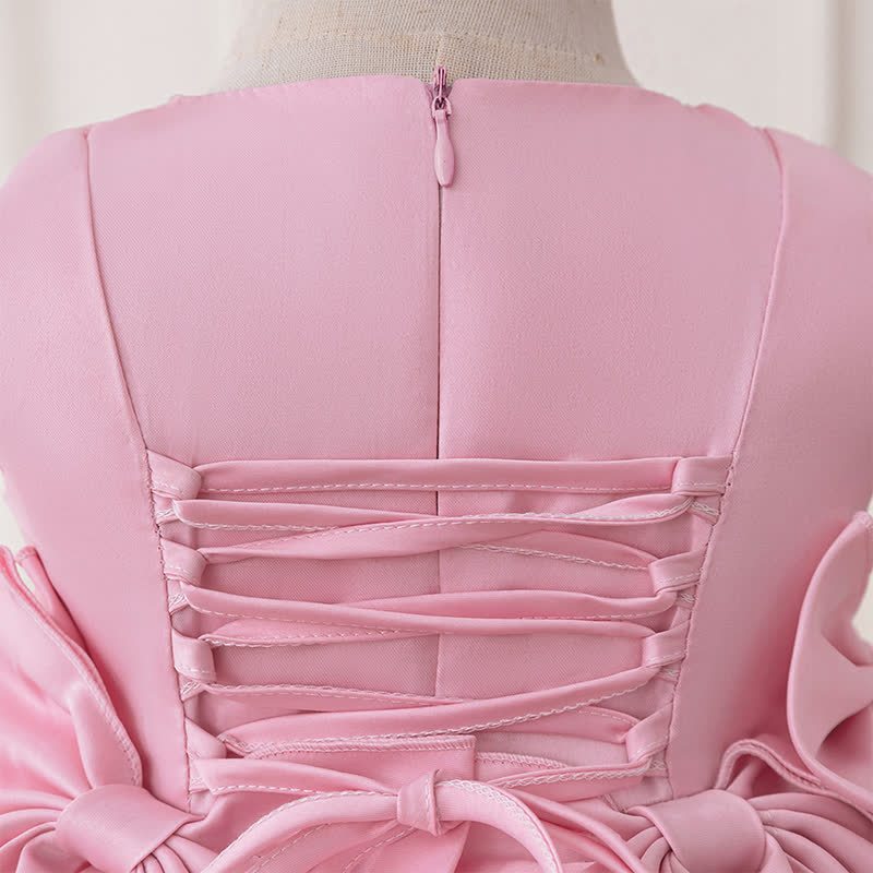 Satin Bow Sleeveless Midi Dresses - image 5