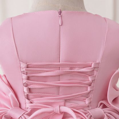 Satin Bow Sleeveless Midi Dresses - image 5