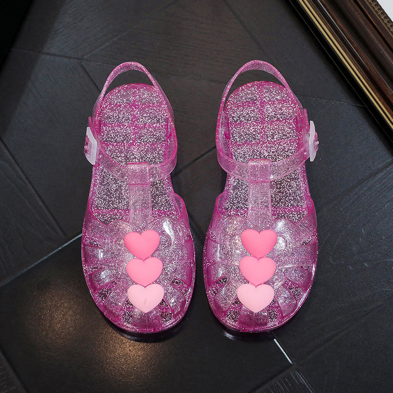 Solid Embellished Round Toe Sandals - image 7