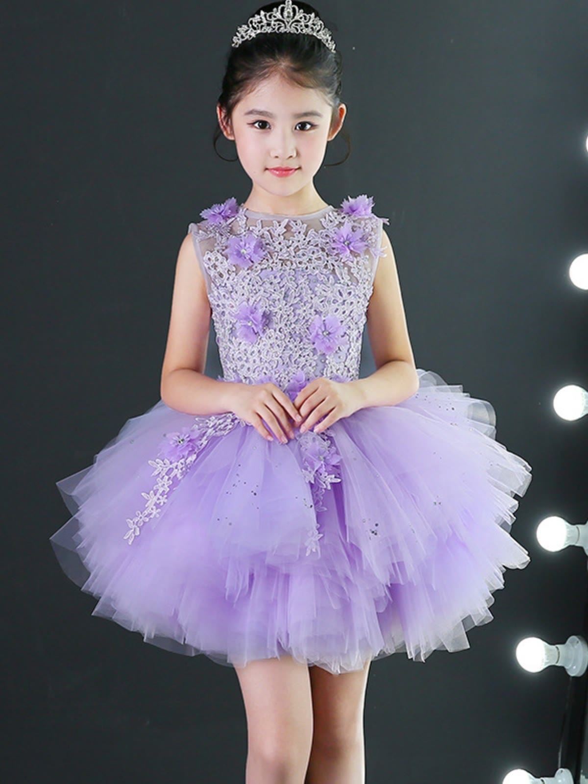 Mesh Rosette Sleeveless Midi Dresses - image 13