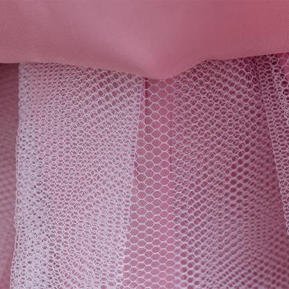 Mesh Bow Sequins Folds Short Sleeve Mid-long Dresses - image 23