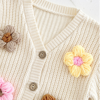 100% Cotton Flora Rosette Long Sleeve Regular Outerwear - image 9