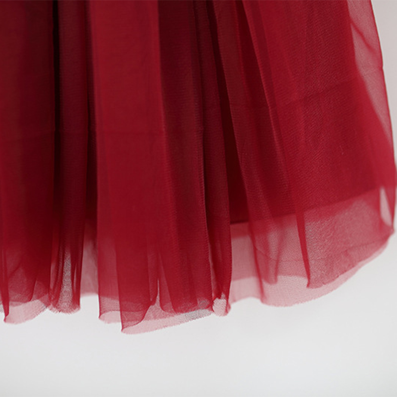 Mesh Bow Sleeveless Regular Dresses - image 12