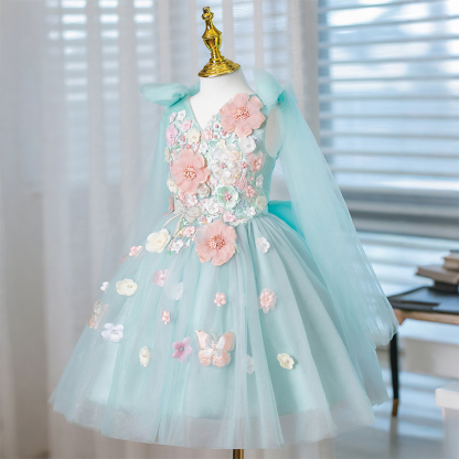 Mesh Rosette Bow Sleeveless Midi Dresses - image 3