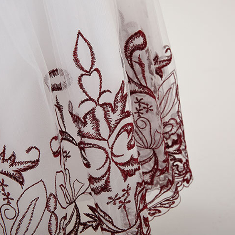 Mesh Applique Sleeveless Maxi Dresses - image 12