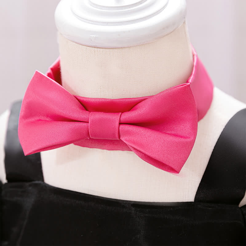 Mesh Bow Short Sleeve Maxi Dresses - image 12