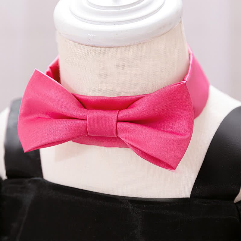 Mesh Bow Short Sleeve Maxi Dresses - image 12