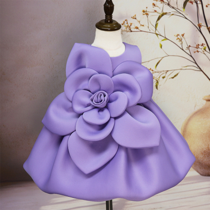 Scuba Knit Rosette Sleeveless Midi Dresses - image 4