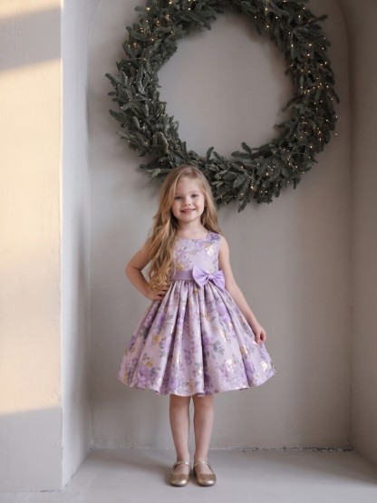 Satin Bow Sleeveless Short Dresses - image 6