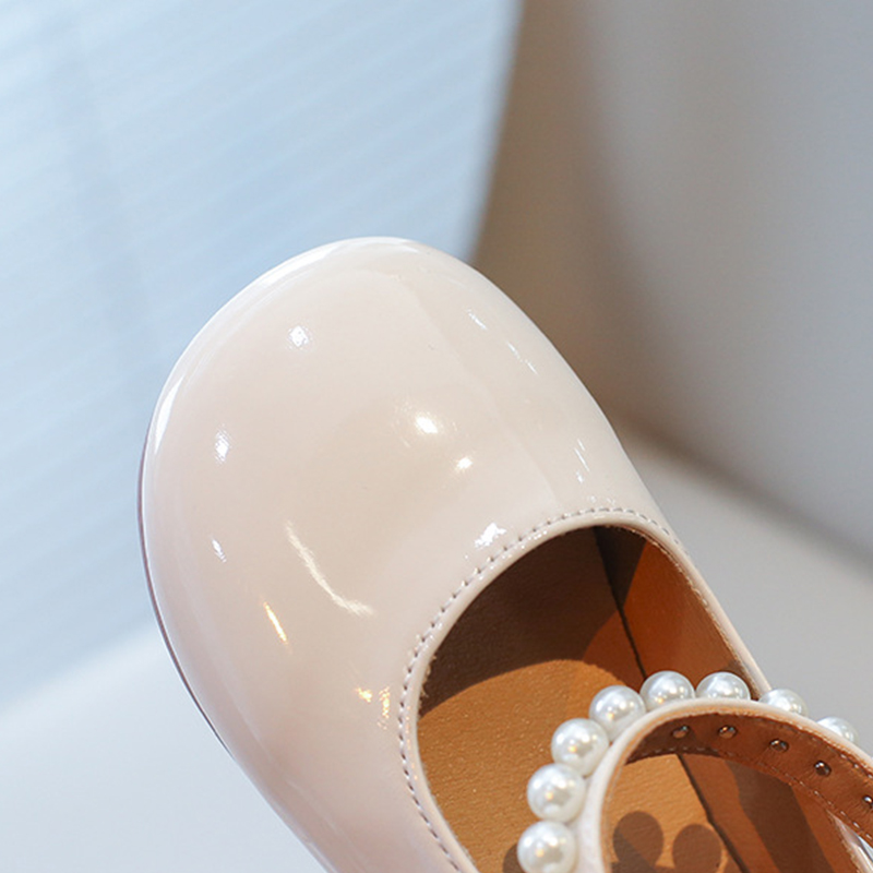 Solid Metallic Finish Round Toe Flats - image 4