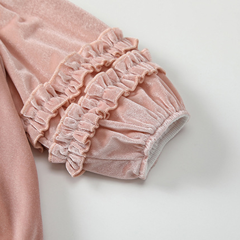 [Archive Sale] Velvet Bow Long Sleeve Regular Bodysuit - image 5