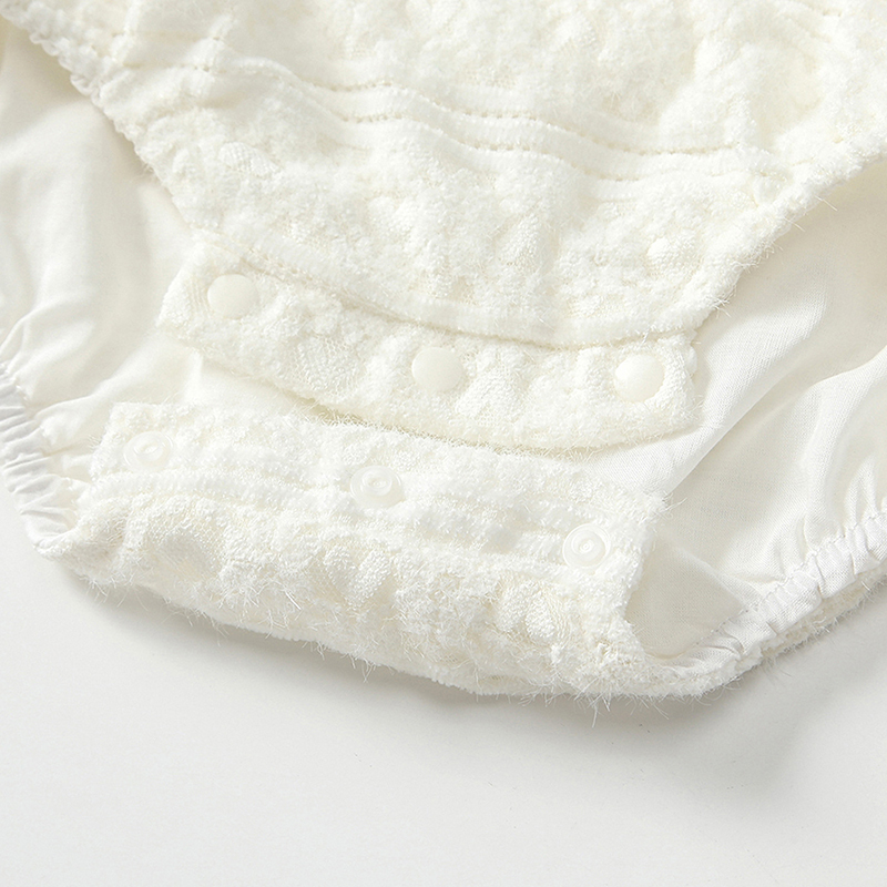 [Archive Sale] Nylon Folds Lace Edge Bow Long Sleeve Regular Bodysuit - image 7