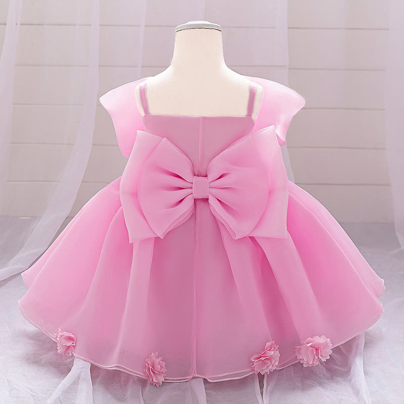 Organza Bow Rosette Maxi Dresses - image 12