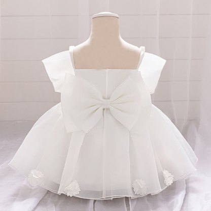 Organza Bow Rosette Maxi Dresses - image 21