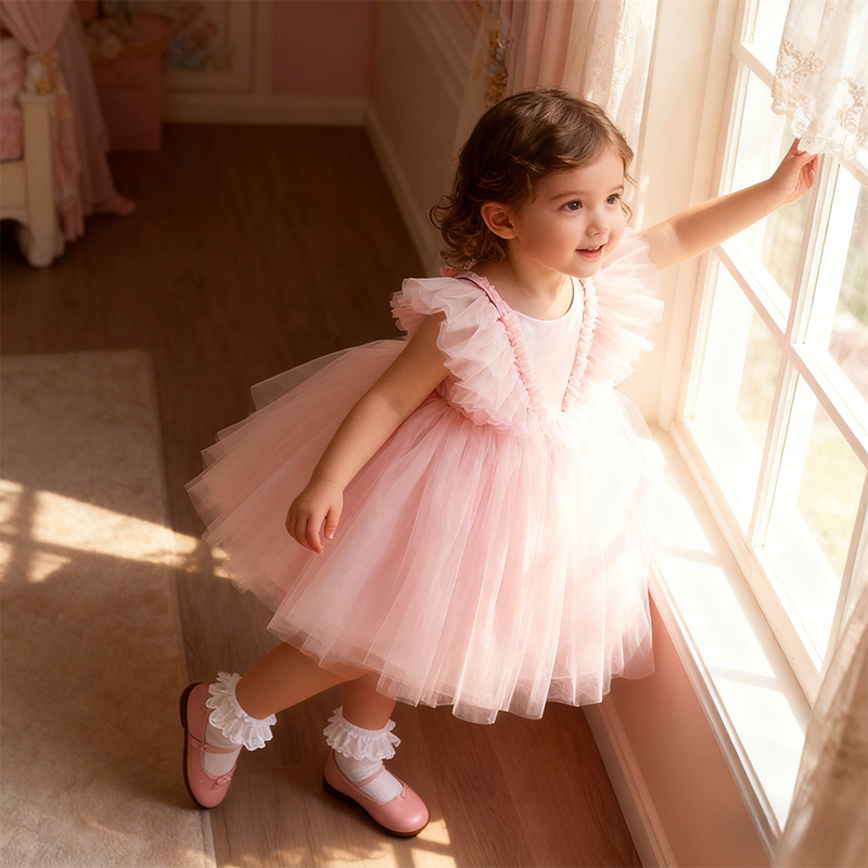 Mesh Folds Sleeveless Midi Dresses - image 6