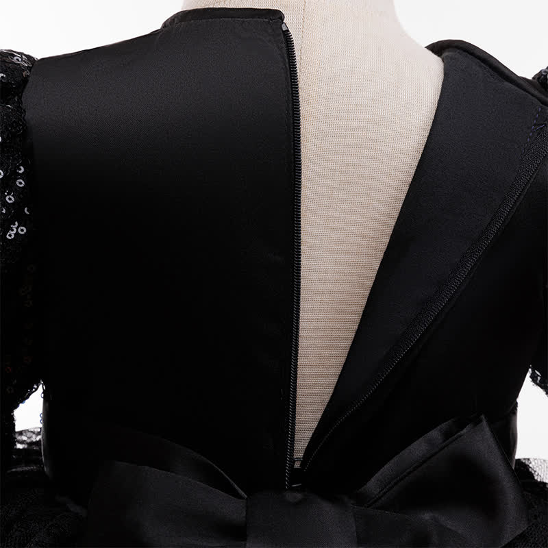 Mesh Folds Short Sleeve Mid-long Dresses - image 9