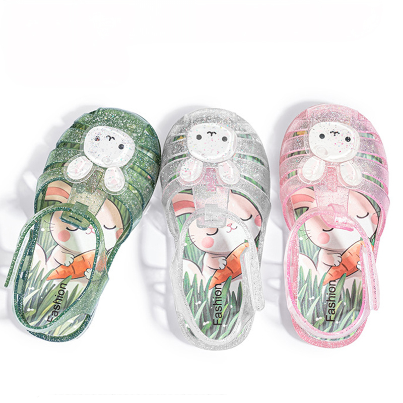 Cartoon Glitter Round Toe Sandals - image 20