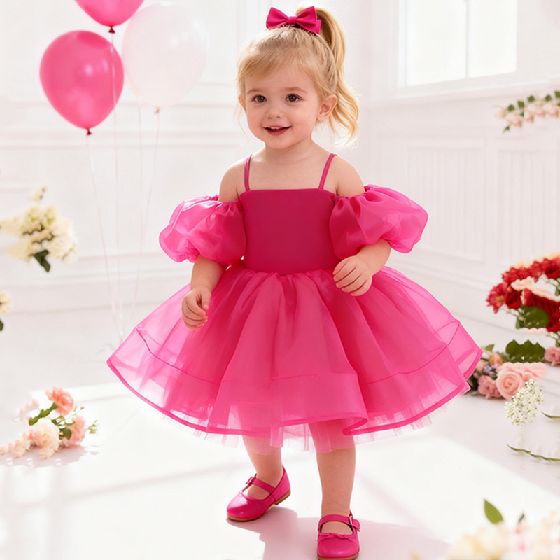 Organza Bow Sleeveless Regular Dresses - image 8