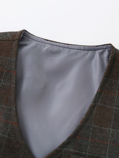 Cotton Bow Long Sleeve Regular 3-piece Formal Suit - image 23