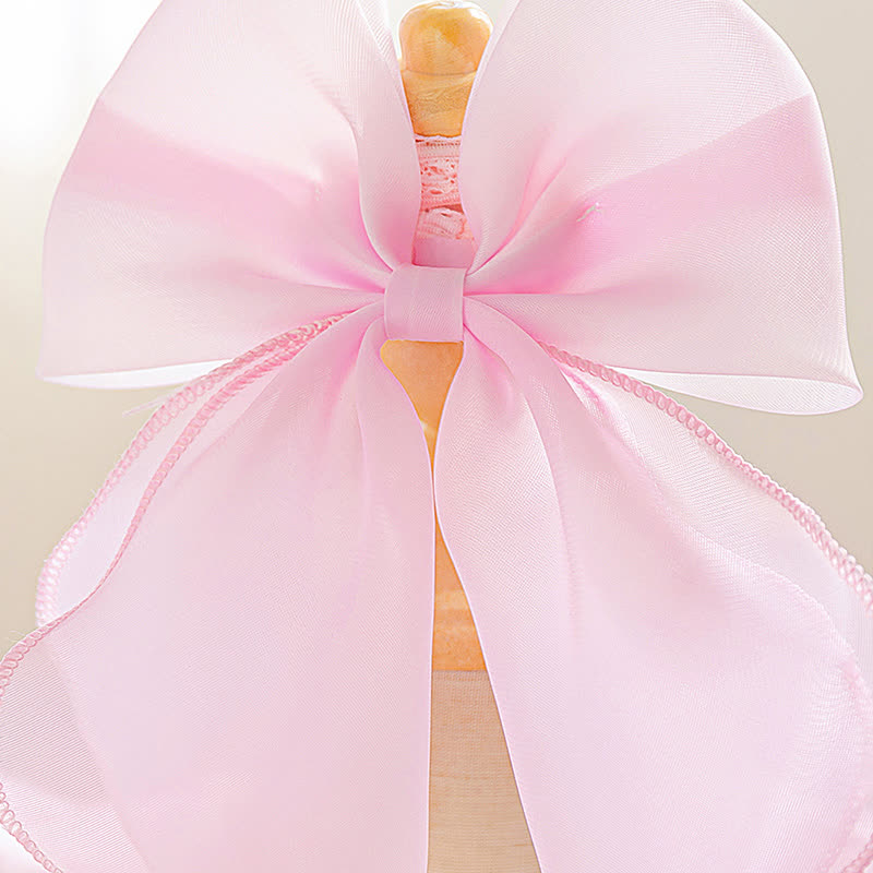 [Archive Sale] Mesh Bow Short Sleeve Maxi Dresses - image 4