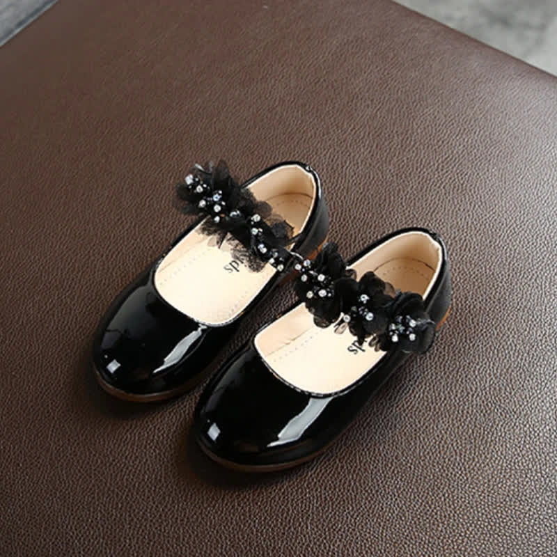 Solid Rosette Almond Toe Mary Janes - image 17