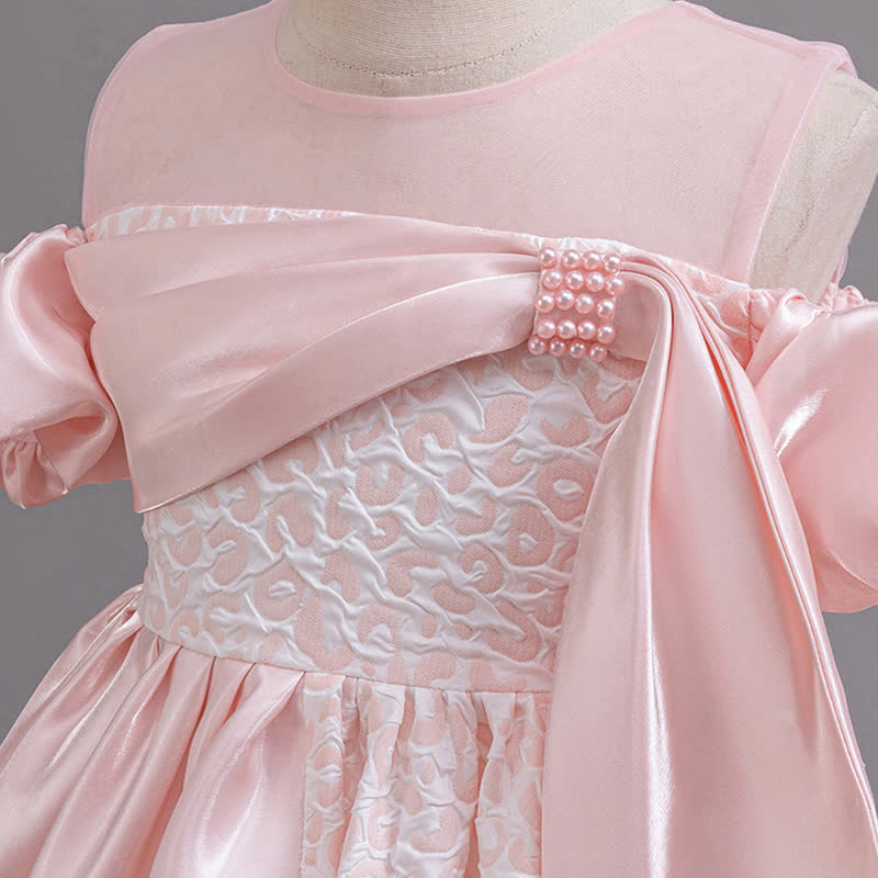 Satin Split Joint Short Sleeve Midi Dresses - image 4