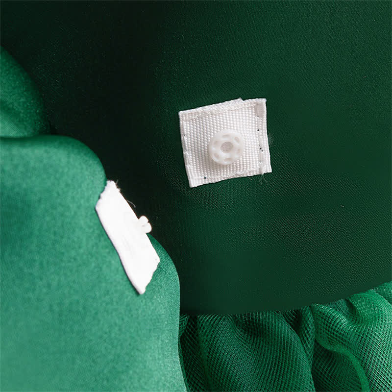 Satin & Mesh Bow Sleeveless Maxi Dresses - image 25