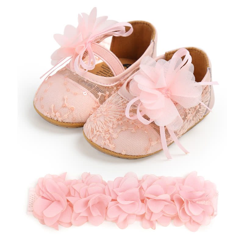 Solid Rosette Round Toe Flats - image 29