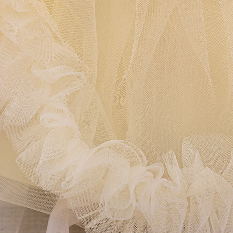 Mesh Rosette Maxi Dresses - image 17