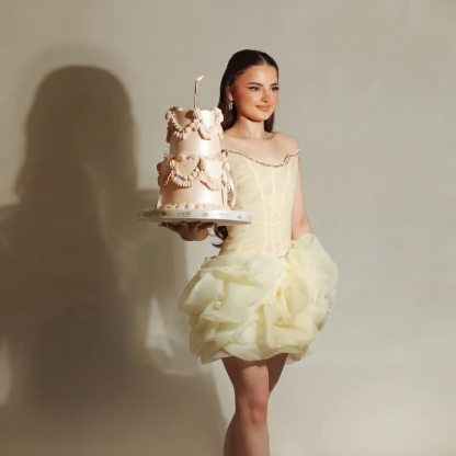 Women Organza Rosette Sleeveless Short Dresses - image 3