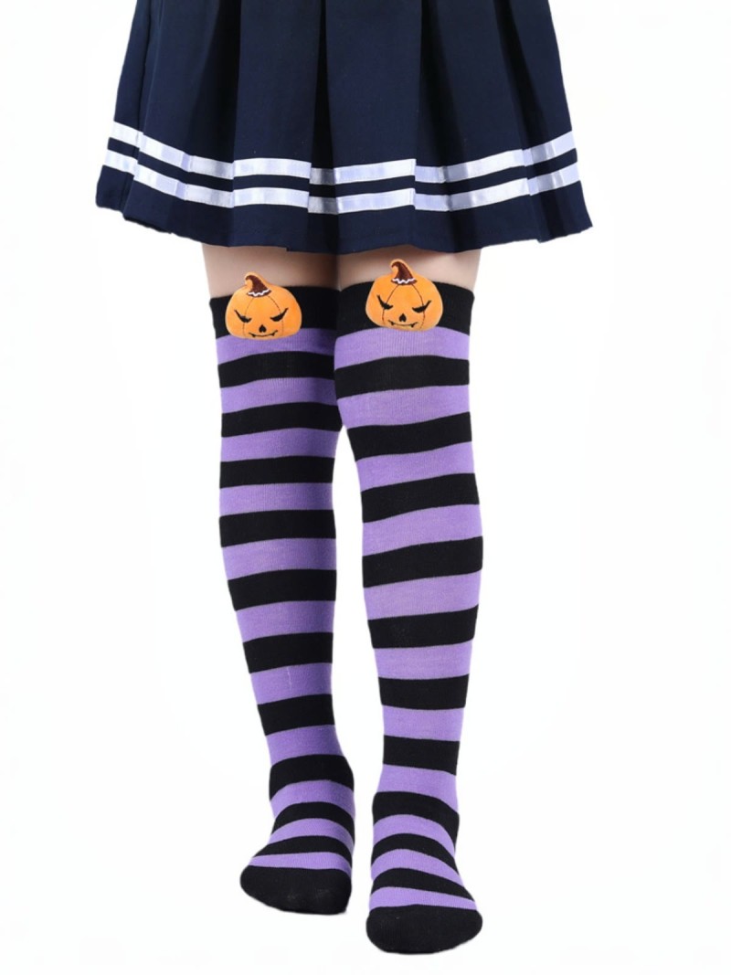 Stripes Socks -  Purple - 7-12Y - image 11