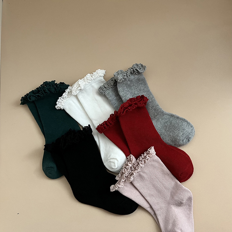 Solid Braided Design Socks - image 3