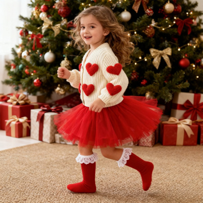 Knitwear Heart Long Sleeve Regular Outerwear - image 8