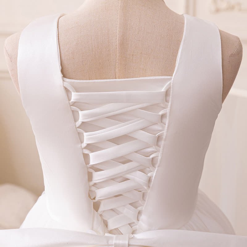 Mesh Bow Sleeveless Maxi Dresses - image 12