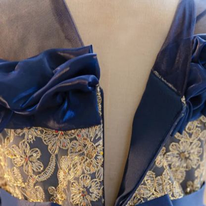 Mesh Bow Ruched Short Sleeve Maxi Dresses - image 5