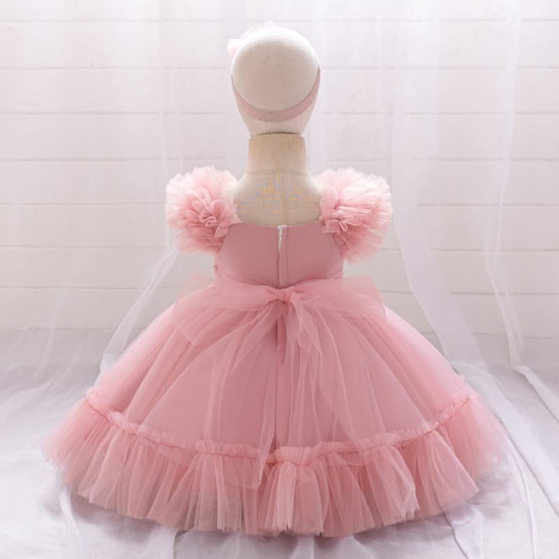 Mesh Bow Sleeveless Short Dresses - image 13