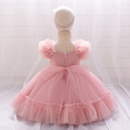 Mesh Bow Sleeveless Short Dresses - image 13