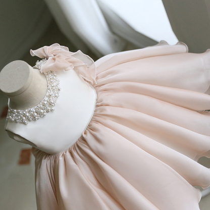 Organza Pearl Bow Sleeveless Midi Dresses - image 4