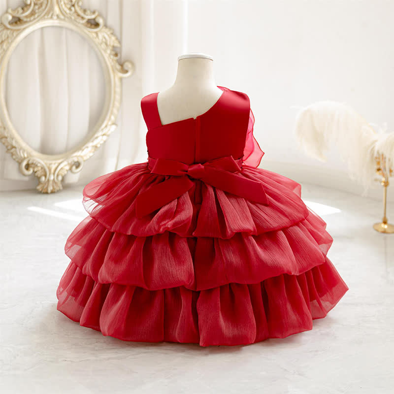 Chemical Fiber Blend Folds Rosette Sleeveless Midi Dresses - image 3