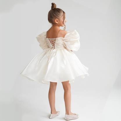 Organza Gathered Sleeveless Short Dresses - image 5