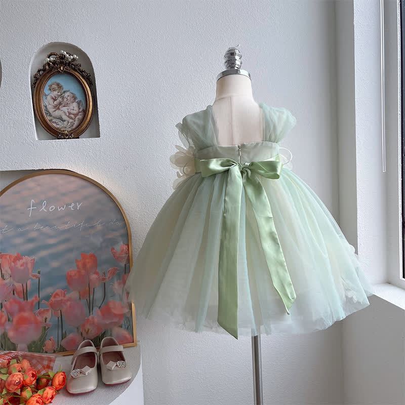 Mesh Rosette Sleeveless Midi Dresses - image 5