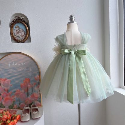 Mesh Rosette Sleeveless Midi Dresses - image 5