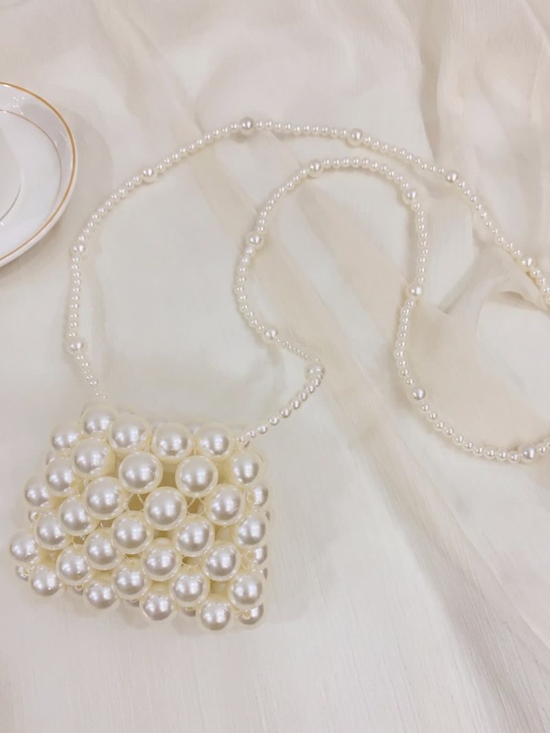 Solid With Pearls Bags - Dumpling Shaped Crossbody Bag 100cm - 0-16Y - image 4