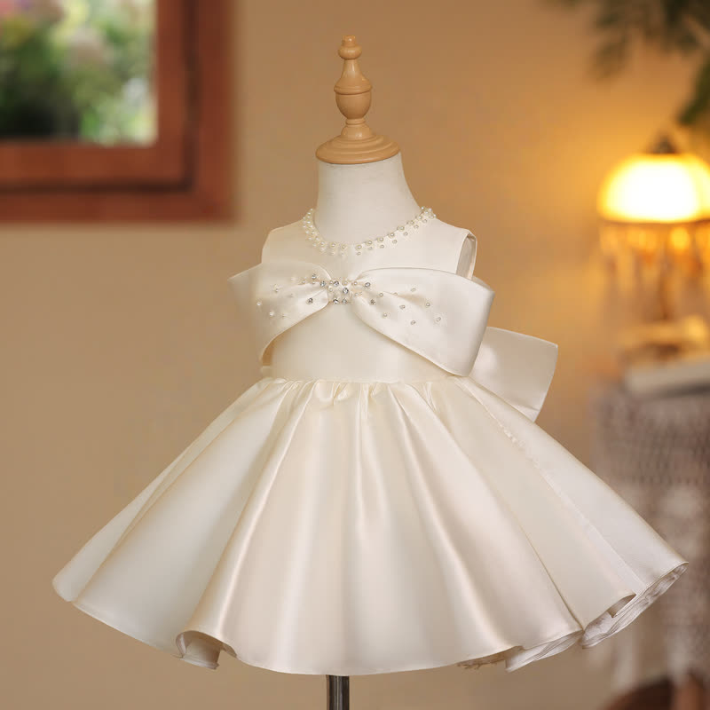 Satin Pearl Sleeveless Midi Dresses - image 3