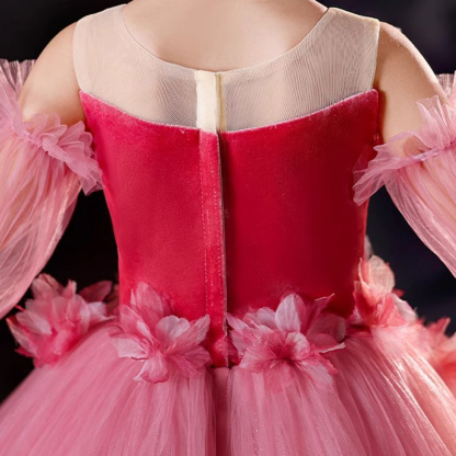 Mesh Rosette Sleeveless Maxi Dresses - image 5